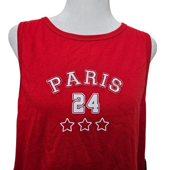 Fourteen Twelve Paris 24 Red Tank Top XXL - Picture 7 of 12